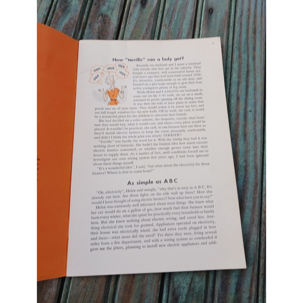 Bright Ideas For Ladies Teach Husbands about Electric Wiring Vintage MCM Booklet - Picture 2 of 9